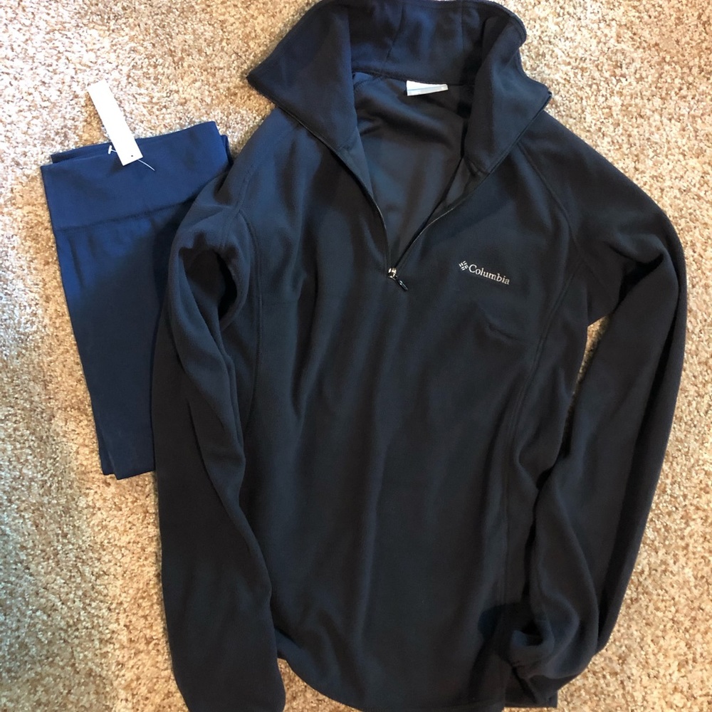 Columbia pullover and leggings